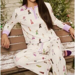 Taylor Swift Eras Tour Waffle Pajama Set Medium